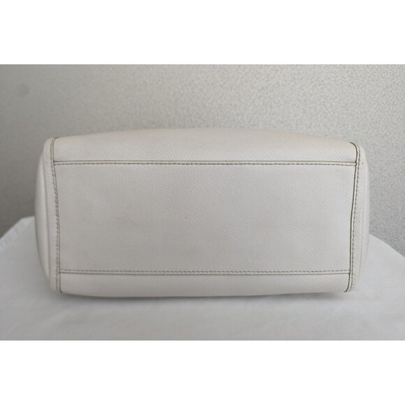 Coach Mini Bennett Satchel In Crossgrain Leather Cream/Chalk Gold K1457-F33329 - Picture 5 of 12